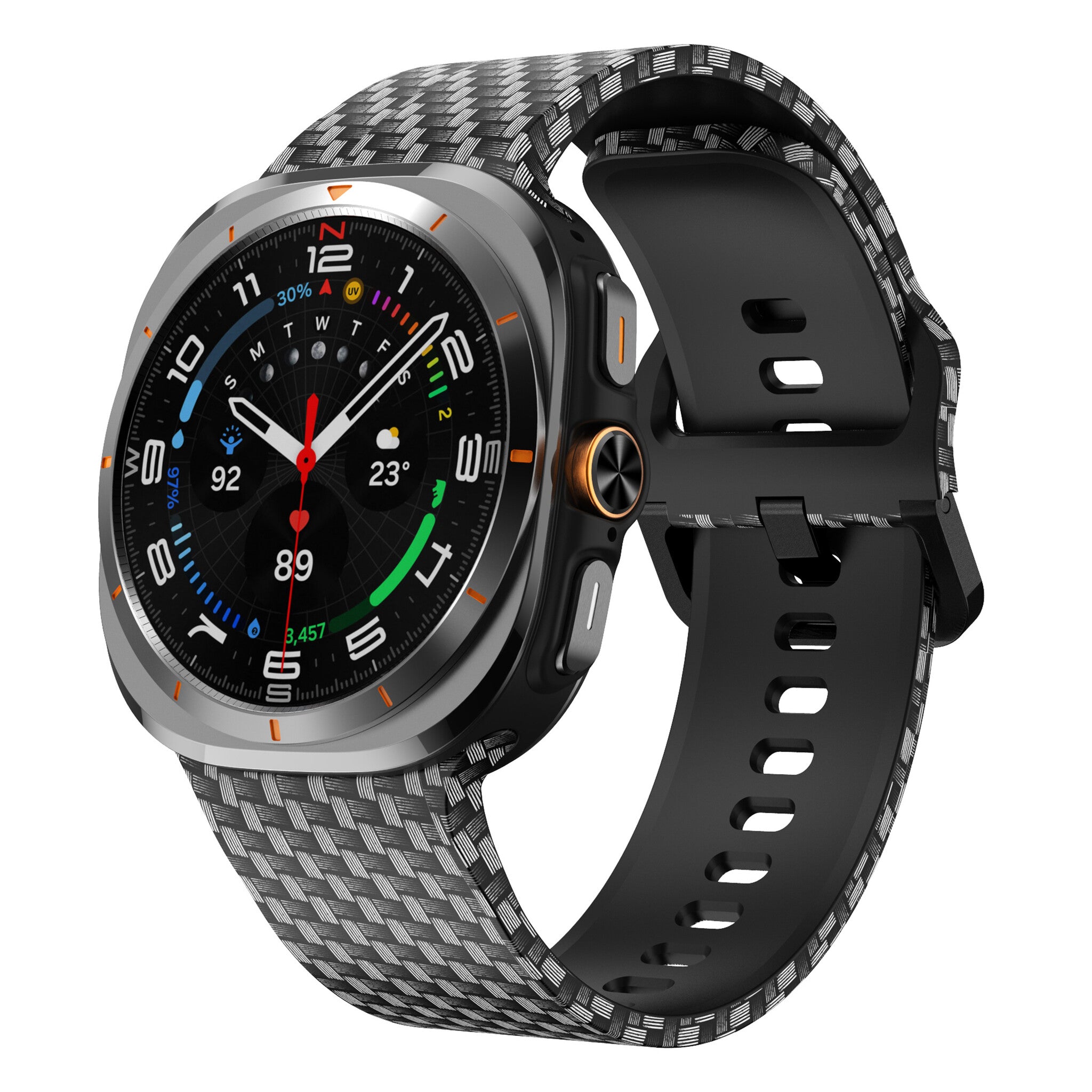 Carbon Fiber Samsung Galaxy Watch Ultra Silikonarmband