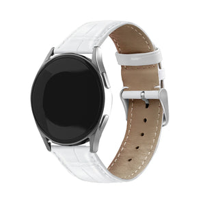 Withings ScanWatch Nova Crocodile Leather Grain Strap (White)