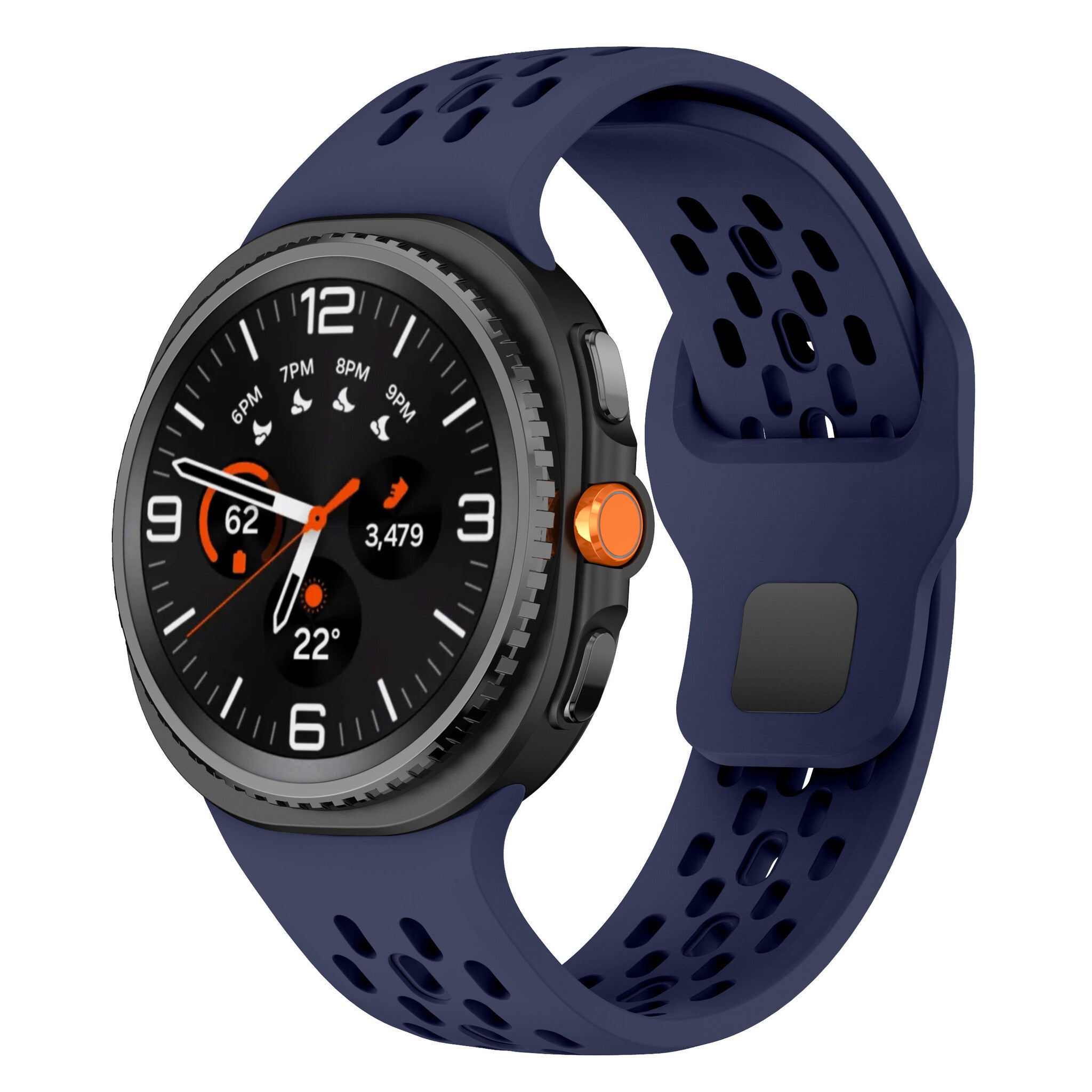 Samsung Galaxy Watch 9 - 44mm Air Silikonarmband (Dunkelblau)