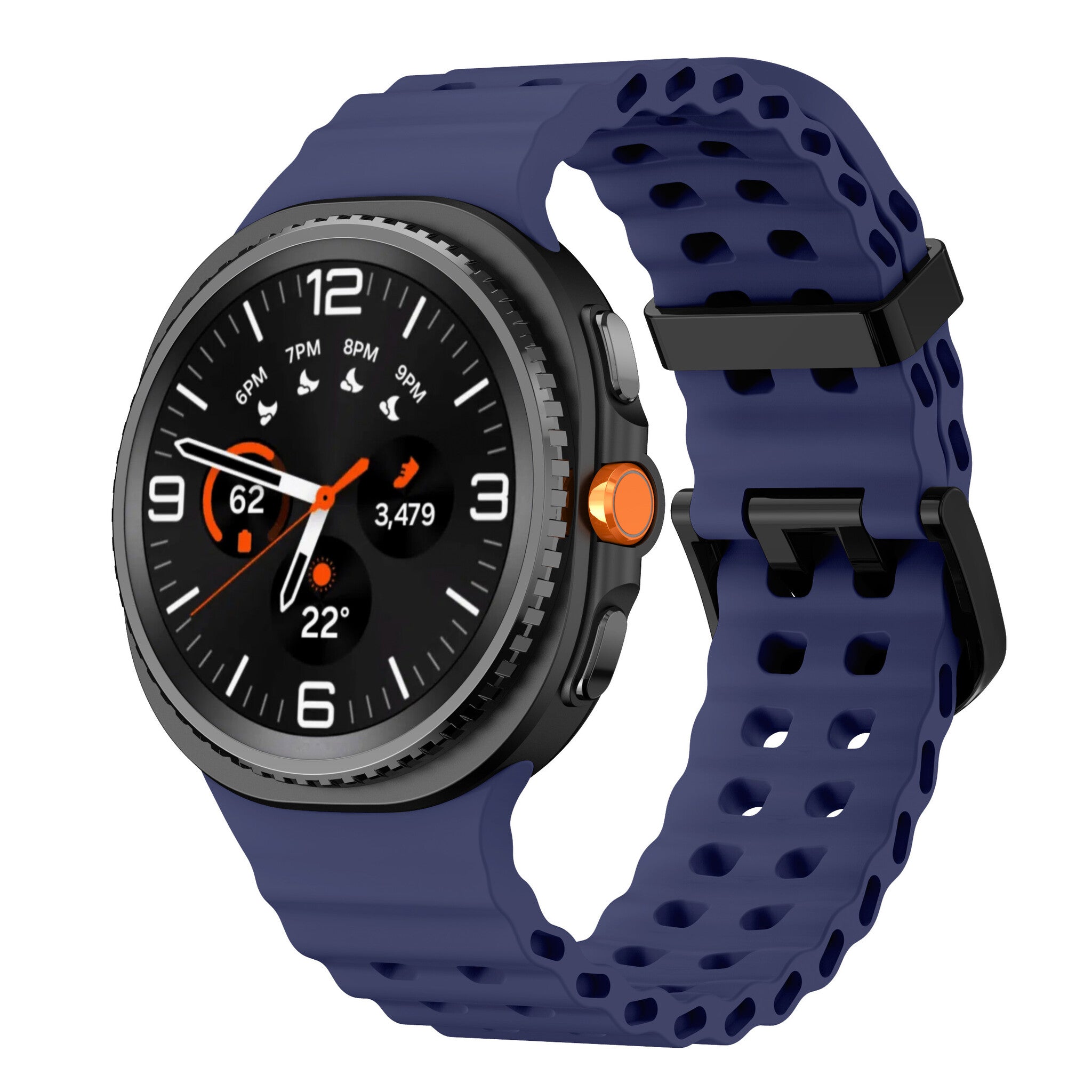 Samsung Galaxy Watch 9 - 40mm Ocean Armband (Dunkelblau)