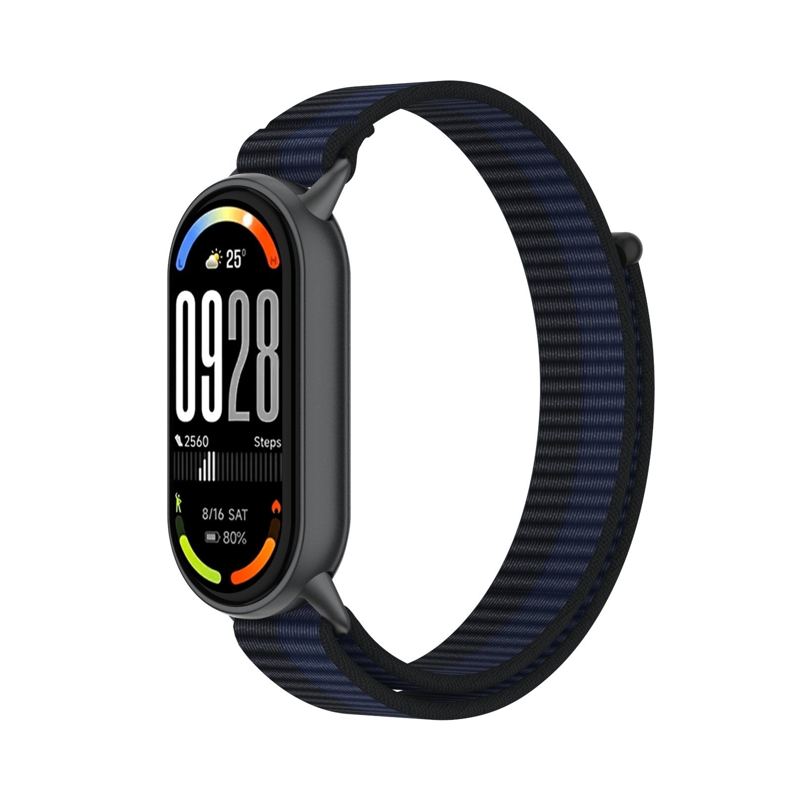 Xiaomi Smart Band 10 Modern Nylonarmband (Dunkelblau)