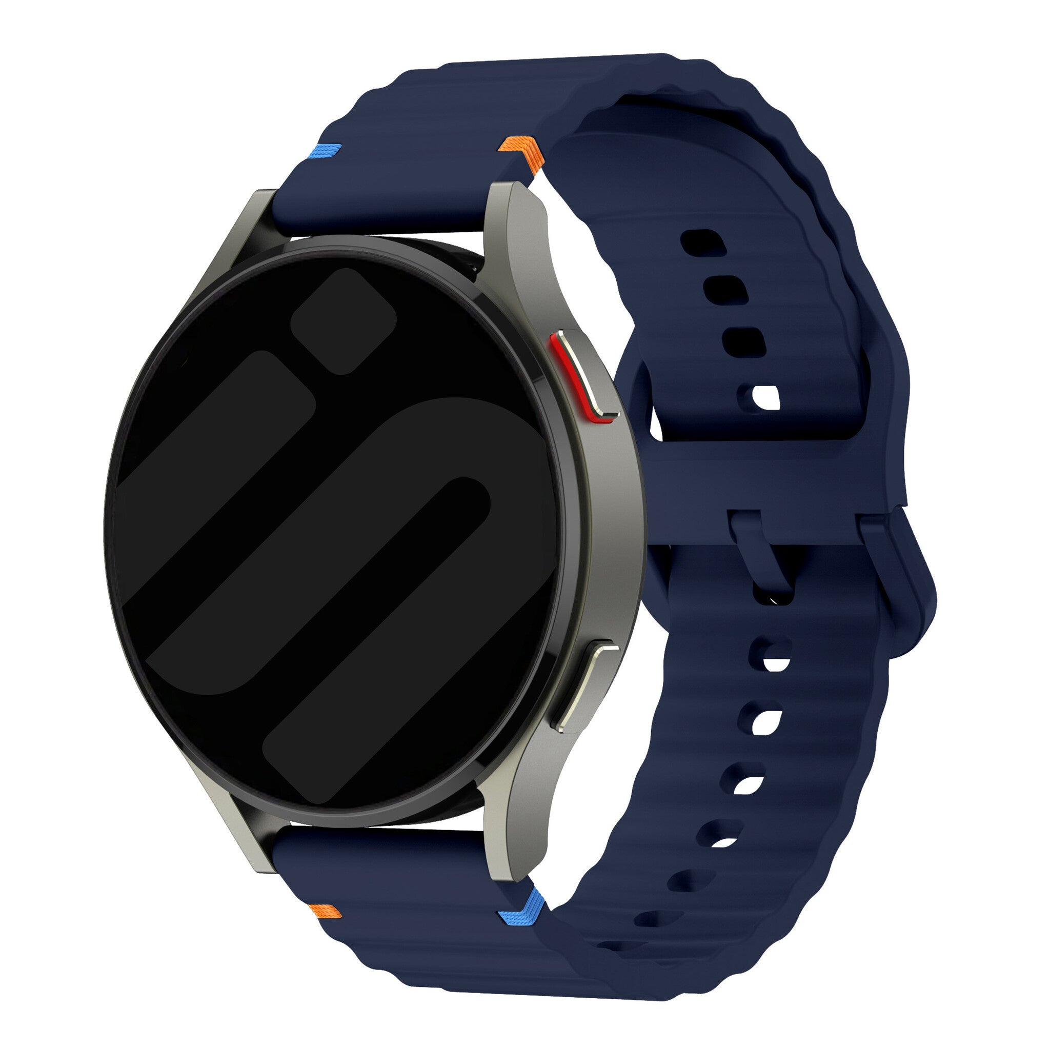 Amazfit Bip 6 Wave Silikonarmband (Dunkelblau)