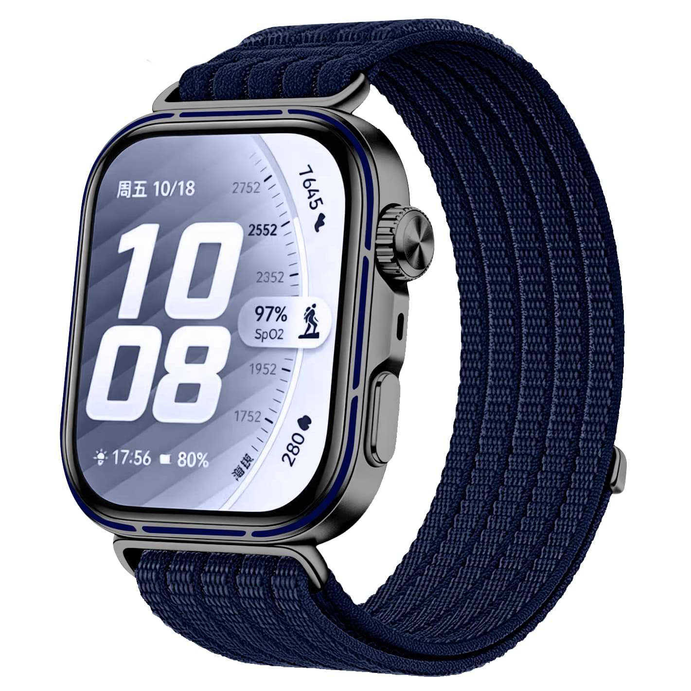 Huawei Watch Fit 5 Pro Ultra Thin Nylon Strap (Dark Blue)