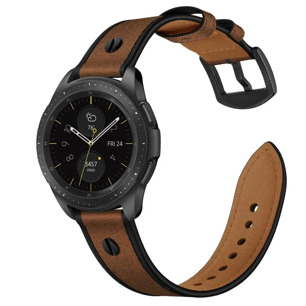 Suunto Race (S) Lederarmband mit Schraube (Dunkelbraun)