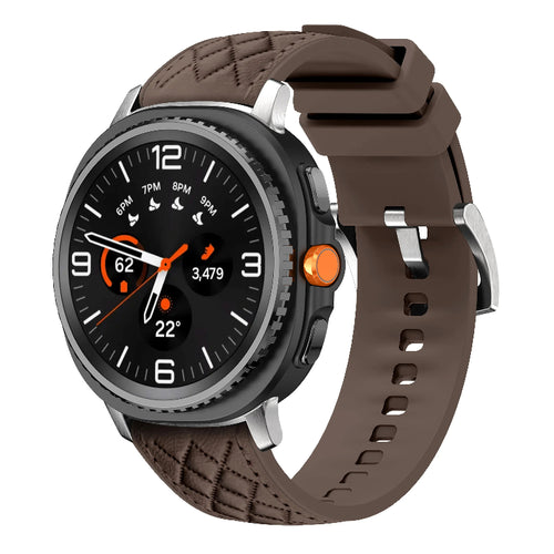 galaxy watch 8 40mm leather hybrid band brown