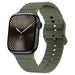 Apple Watch Ultra Wave Silikonarmband (Dunkelgrün)