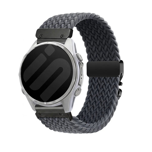 braided band dark grey black