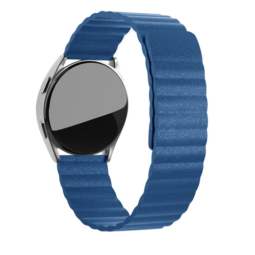 Amazfit GTR Mini Loop Lederarmband (Dunkel Blau)