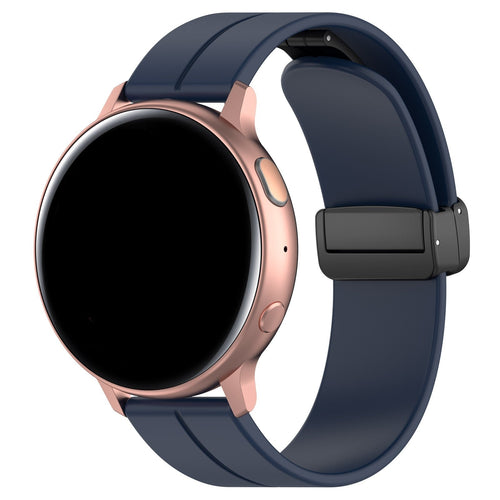Withings Steel HR Sport D-Buckle Silicone Strap (Dark Blue)