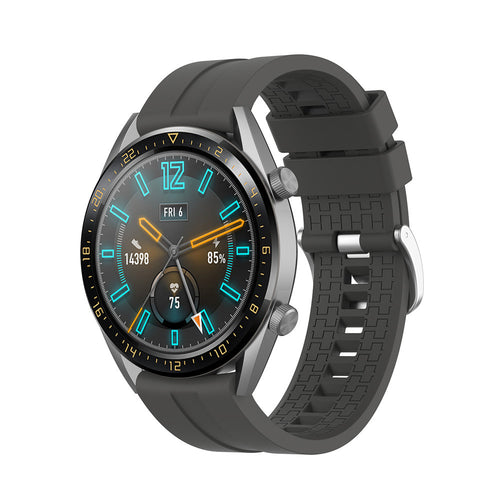 Huawei Watch GT 6 - 46mm Extreme Silikonarmband (Dunkel Grau)