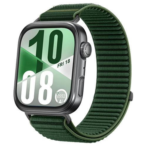 Huawei Watch Fit 4 Pro Nylon Wave Strap (Dark Green)