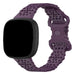 Fitbit Versa 4 Patterned Silicone Strap (Purple)