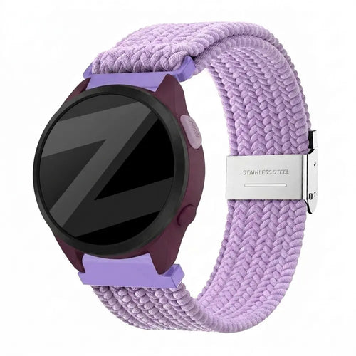Bandz Garmin Forerunner 165 Woven Nylon Strap (Light Purple)