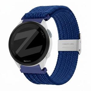 Bandz Garmin Forerunner 165 Woven Nylon Strap (Blue)