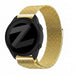 Bandz Garmin Forerunner 165 Milanese Loop Armband (Gold)