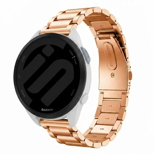 Garmin Forerunner 165 Steel Strap (Rose Gold)