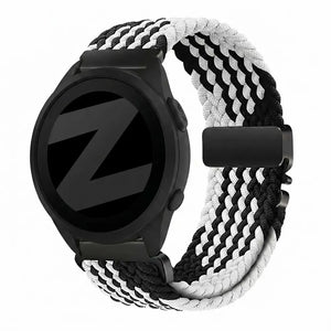 Bandz Garmin Forerunner 165 Braided Strap 'Parachute' (Black/White)