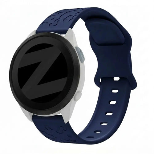 Bandz Garmin Forerunner 165 Silicone Strap 'Leopard' (Dark Blue)