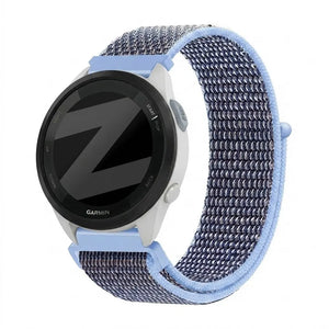 Bandz Garmin Forerunner 165 Nylon Loop Strap (Azure Blue)