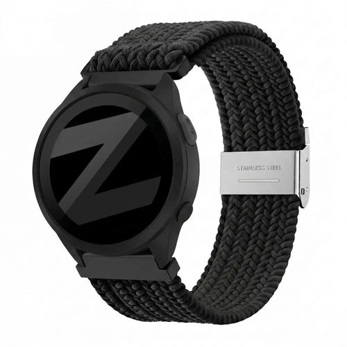 Bandz Garmin Forerunner 165 Woven Nylon Strap (Black)