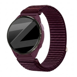 Bandz Garmin Forerunner 165 Nylon Strap 'Wave' (Dark Purple)