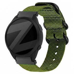 Bandz Garmin Forerunner 165 Buckled Nylon Strap (Green)
