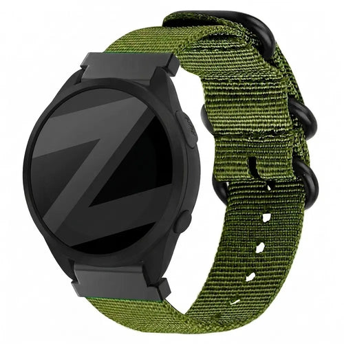 Bandz Garmin Forerunner 165 Buckled Nylon Strap (Green)