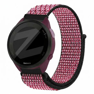Bandz Garmin Forerunner 165 Nylon Loop Strap (Crimson Berry)