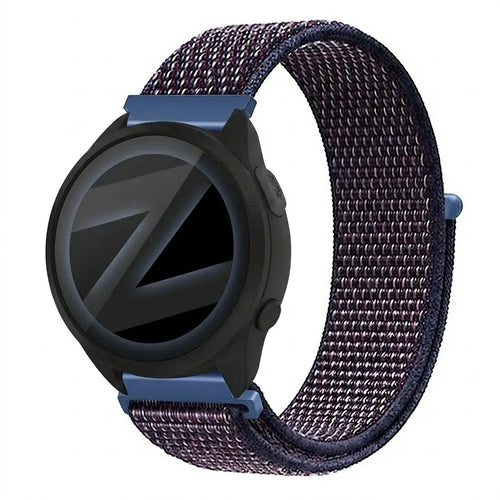Bandz Garmin Forerunner 165 Nylon Loop Strap (Indigo Blue)