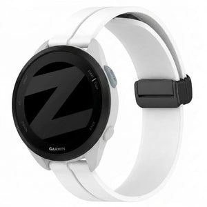 Bandz Garmin Forerunner 165 Silicone Strap with D-Buckle (White)
