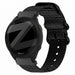 Bandz Garmin Forerunner 165 Nylonarmband mit Dornschließe (Schwarz)