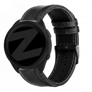Bandz Garmin Forerunner 165 Leather Strap 'Classic' (Black)