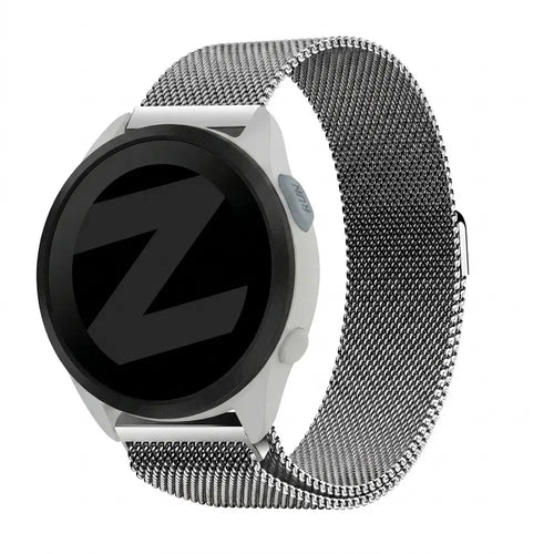 Bandz Garmin Forerunner 165 Milanese Loop Strap (Silver)