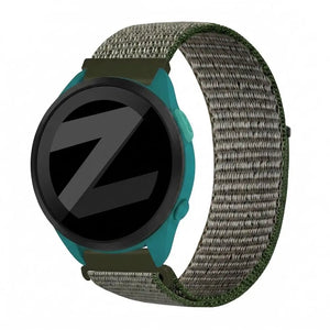 Bandz Garmin Forerunner 165 Nylon Loop Strap (Olive Green)