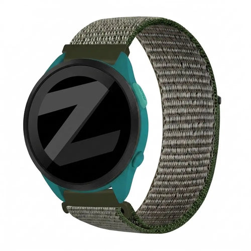 Bandz Garmin Forerunner 165 Nylon Loop Strap (Olive Green)