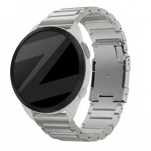 Bandz Garmin Forerunner 165 Titanium Link Strap (Silver)