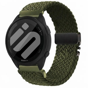 Garmin Forerunner 165 Braided Strap with P-Buckle (Green)