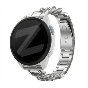 Bandz Garmin Forerunner 165 Metal Strap 'Chains' (Silver)