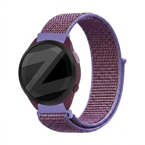 Bandz Garmin Forerunner 165 Nylon Loop Strap (Lilac)