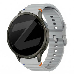 Bandz Garmin Forerunner 165 Silicone Strap 'Wave' (Light Grey)