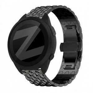 Bandz Garmin Forerunner 165 Steel Strap 'Dragon' (Black)