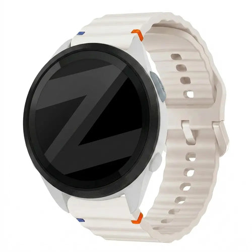 Bandz Garmin Forerunner 165 Silicone Strap 'Wave' (Starlight)