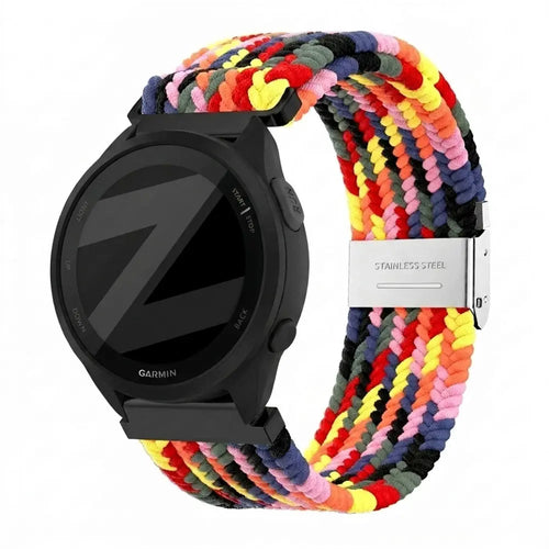 Bandz Garmin Forerunner 165 Woven Nylon Strap (Colourful)