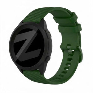 Bandz Garmin Forerunner 165 Silicone Strap 'Premium' (Army Green)