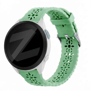 Bandz Garmin Forerunner 165 Silicone Strap 'Lace' (Light Green)