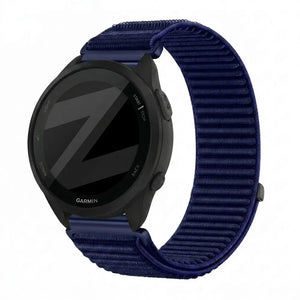 Bandz Garmin Forerunner 165 Nylon Strap 'Wave' (Dark Blue)