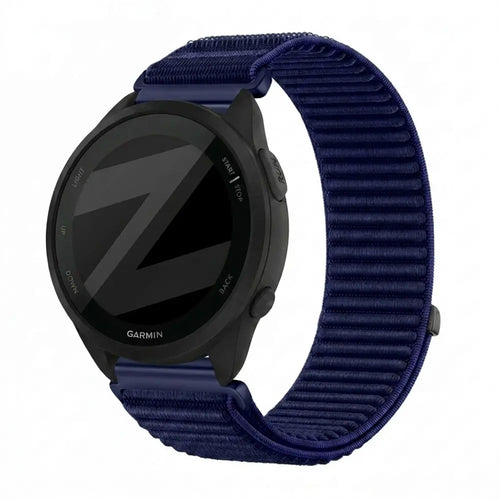 Bandz Garmin Forerunner 165 Nylon Strap 'Wave' (Dark Blue)