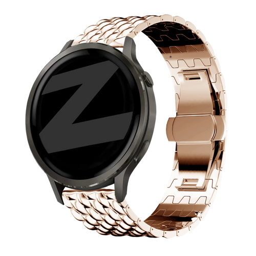 Bandz Garmin Approach J1 Stahlarmband 'Dragon' (Roségold)