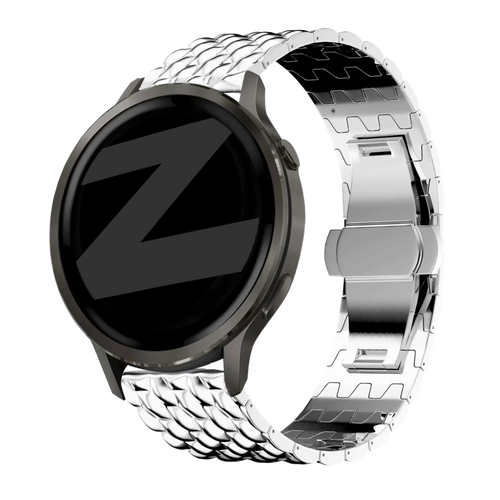 Bandz Garmin Bounce 2 Stahlarmband 'Dragon' (Silber)