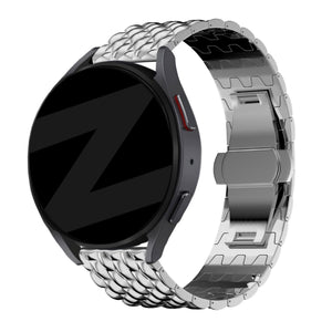 Bandz Garmin Venu 2 Plus Steel Strap 'Dragon' (Silver)